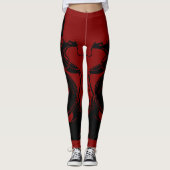 Anopurodon Double Dragon Zwart Leggings (Voorkant)