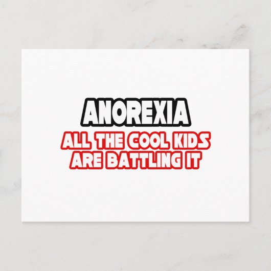 Anorexia...Koel Kinder Briefkaart (Voorkant)