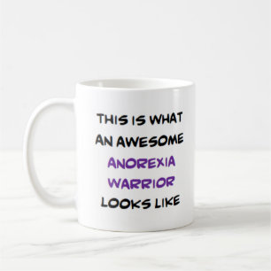 anorexia krijger, geweldige koffiemok