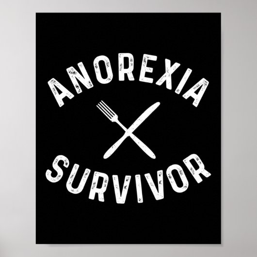 Anorexia Survivor, Anorexia bewustzijn voor mannen Poster (Voorkant)