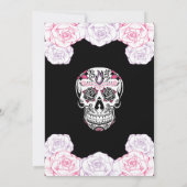Años Quinceañera Birthday Sugar Skull Invite Kaart (Achterkant)