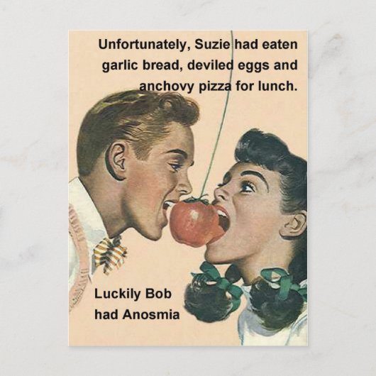 Anosmia - soms is het een goede zaak briefkaart (Voorkant)