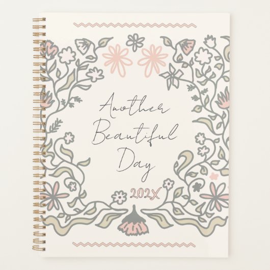 Another Beautiful Day Floral Illustration Planner (Voorkant)