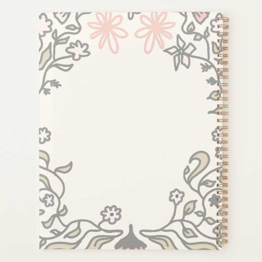 Another Beautiful Day Floral Illustration Planner (Achterkant)