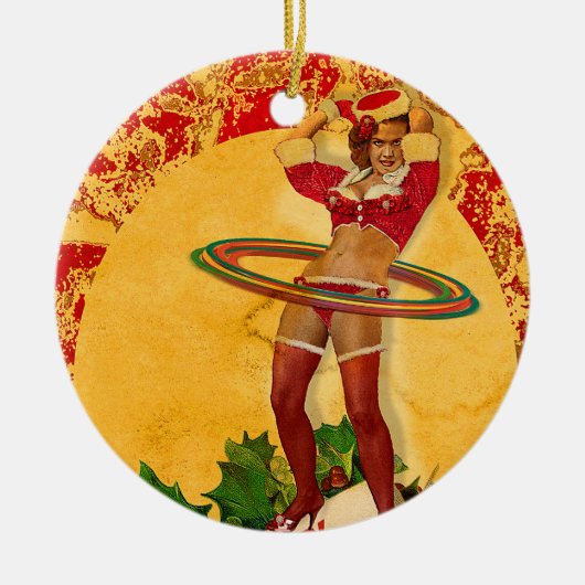 Another Christmas Pin-Up Keramisch Ornament (Voorkant)