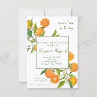 another cutie on the way invitation kaart