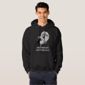 Another Day Another Slay Cow Moon Motivational Quo Hoodie (Voorkant volledig)