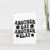 Another Day Another Slay Motivational Cool And Tre Kaart (Voorkant)