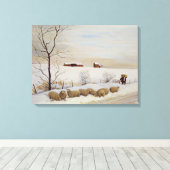 Another Hard Winter Canvas Afdruk (Insitu (Houten vloer))