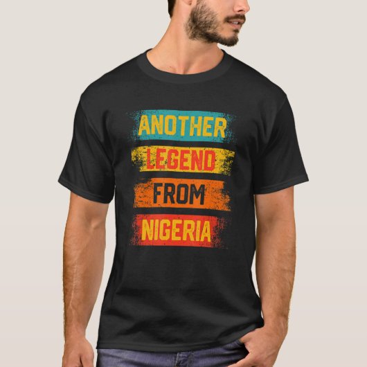Another Legend from Nigeria Distressed Patriotic N T-shirt (Voorkant)
