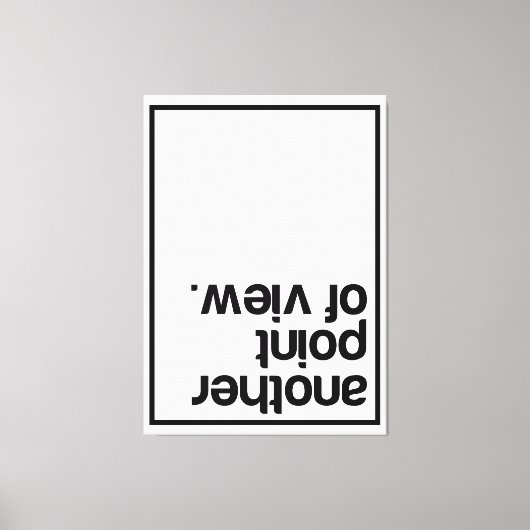 Another point of view canvas afdruk (Voorkant)