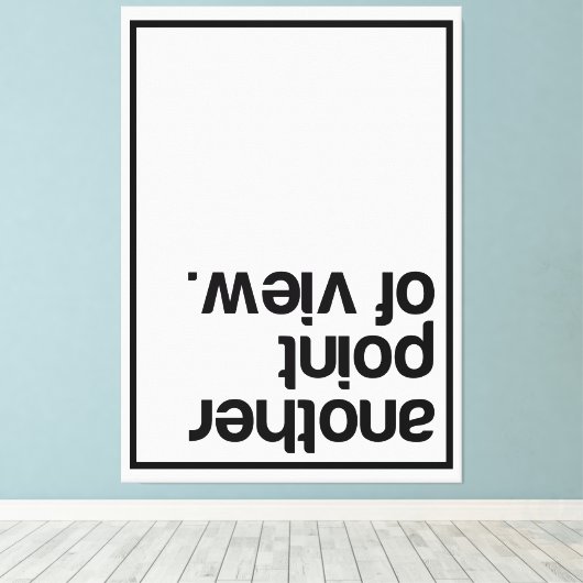 Another point of view canvas afdruk (Insitu (Houten vloer))