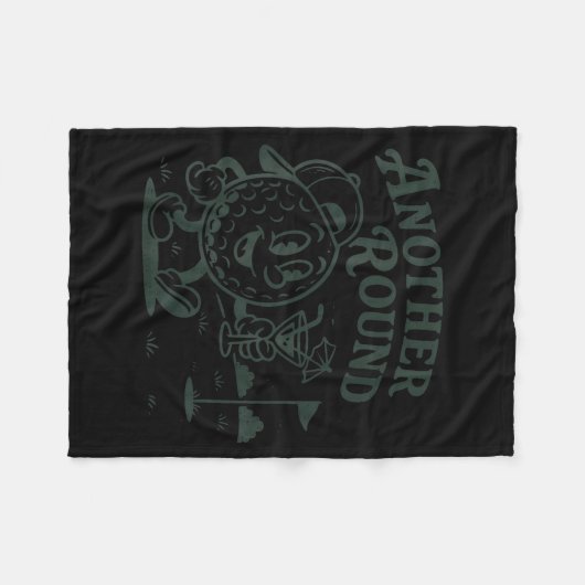 Another Round Golf Golfer Golf Lover Srts Men Dad  Fleece Deken (Voorkant (Horizontaal))