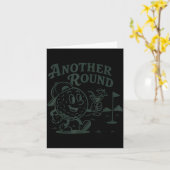 Another Round Golf Golfer Golf Lover Srts Men Dad  Kaart (Gele Bloem)