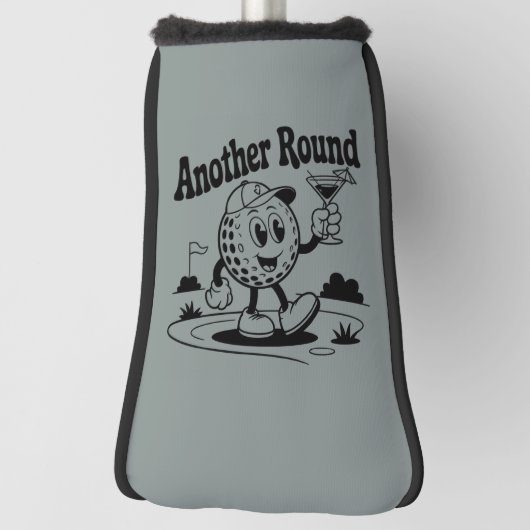 Another Round Golf Lover Sports Golfing Man  Golfheadcover (Draai 90)