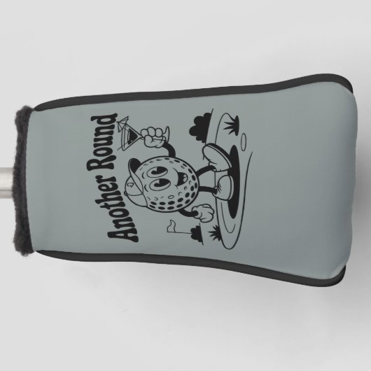 Another Round Golf Lover Sports Golfing Man  Golfheadcover (Voorkant)