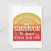 Another School Year Survivor Funny School Bedankkaart (Voorkant)