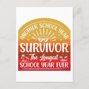Another School Year Survivor Funny School Briefkaart