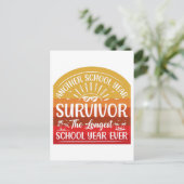 Another School Year Survivor Funny School Briefkaart (Staand voorkant)