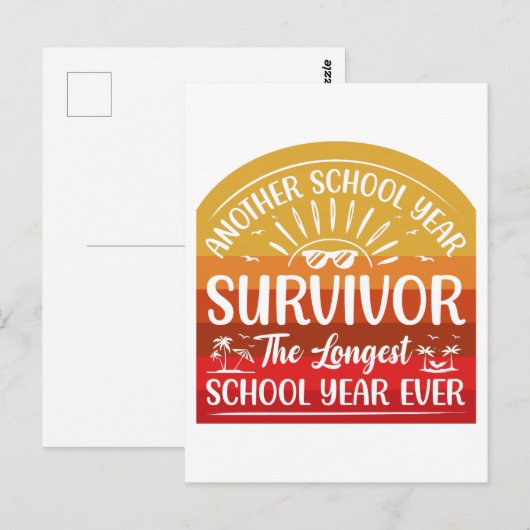 Another School Year Survivor Funny School Briefkaart (Voorkant / Achterkant)