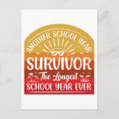 Another School Year Survivor Funny School Briefkaart (Voorkant)