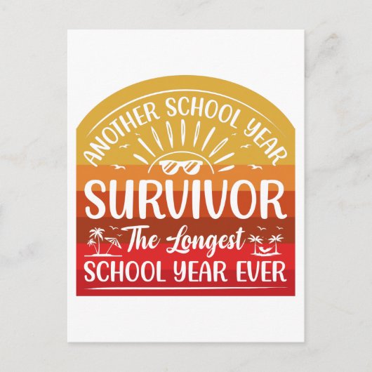 Another School Year Survivor Funny School Briefkaart (Voorkant)