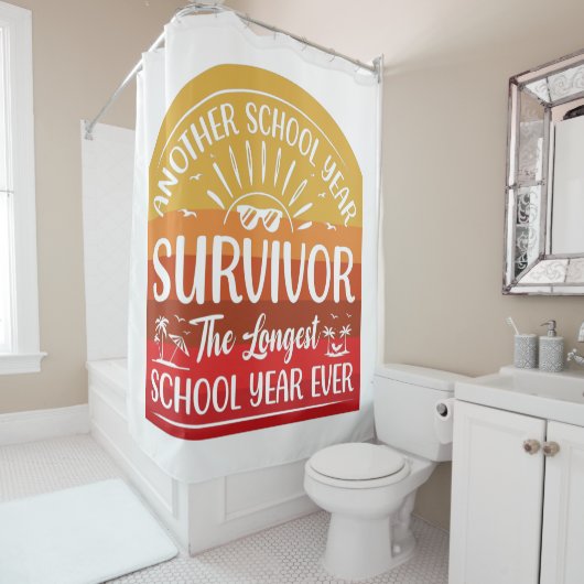 Another School Year Survivor Funny School Douchegordijn (In situ)