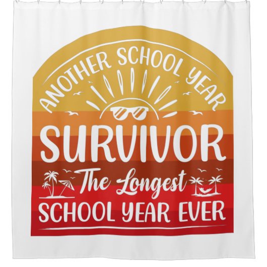 Another School Year Survivor Funny School Douchegordijn (Voorkant)