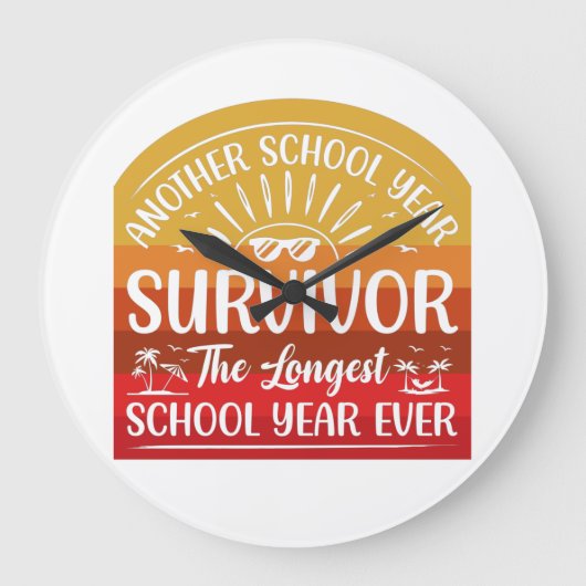 Another School Year Survivor Funny School Grote Klok (Voorkant)