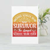 Another School Year Survivor Funny School Kaart (Staand voorkant)