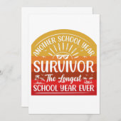 Another School Year Survivor Funny School Kaart (Voorkant / Achterkant)