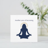 Another Year of Becoming Art Card Feestdagenkaart (Staand voorkant)