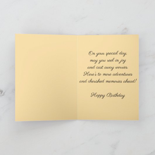 Another Year of Great Catches Birthday Kaart (Binnen)