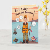 Another Year of Great Catches Birthday Kaart (Gele Bloem)