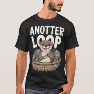 Anotter Loop - Grappige Haak Otter Garenshouder T-shirt