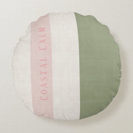 Anouke Coastal Faded Shore Strepen Rond Kussen (Voorkant)