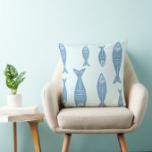 Anouke Kustvis / Fjord Blauw Kussen (Stoel)