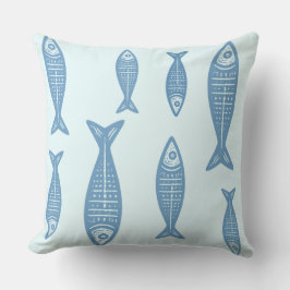 Anouke Kustvis / Fjord Blauw Kussen