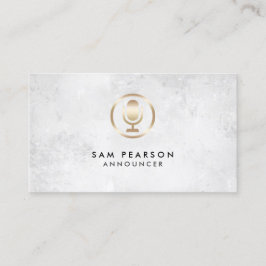 Anouncer Microphone Icon Visitekaartje