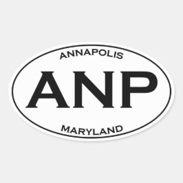 ANP - Annapolis Maryland Ovale Sticker