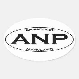 ANP - Annapolis Maryland Ovale Sticker