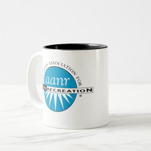 ANR Brand Tweekleurige Koffiemok (Voorkant links)