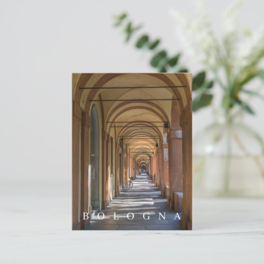 Ans contention van de zuilengang van Bologna op ee Briefkaart (Staand voorkant)
