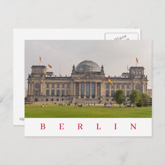 Ans contention van het Berlijnse Rijksdaggebouw op Briefkaart (Voorkant / Achterkant)