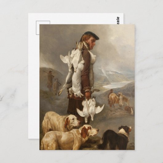 Ansdell Winter Shooting Hares and Ptarmigan Briefkaart (Voorkant / Achterkant)