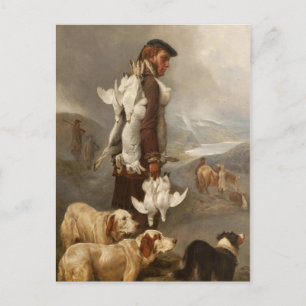 Ansdell Winter Shooting Hares and Ptarmigan Briefkaart