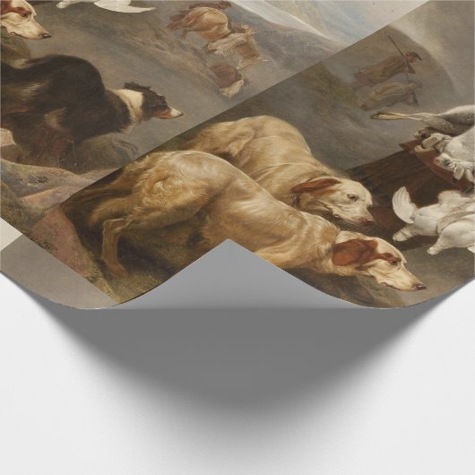 Ansdell Winter Shooting Hares and Ptarmigan Cadeaupapier (Hoek)