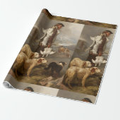 Ansdell Winter Shooting Hares and Ptarmigan Cadeaupapier (Uitgerold)