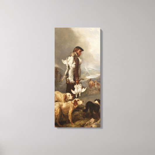Ansdell Winter Shooting Hares and Ptarmigan Canvas Afdruk (Voorkant)