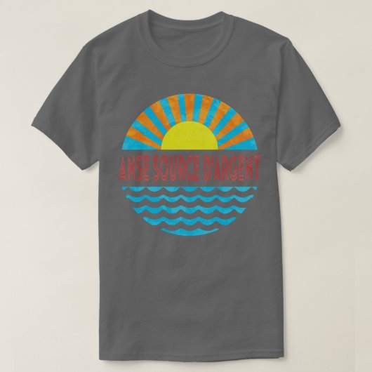 Anse bron DAgent strand zon en golven T-shirt (Design voorkant)